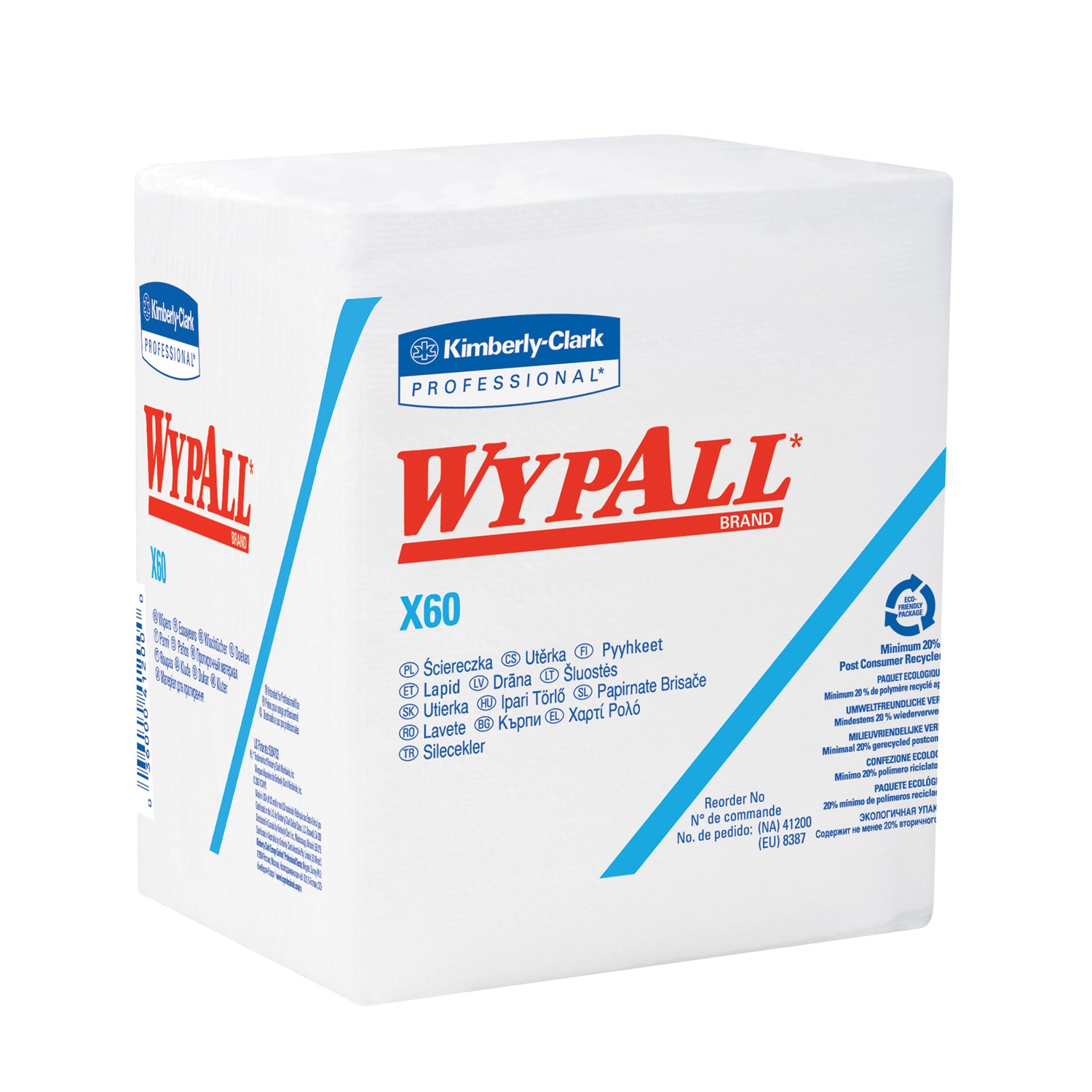 WYPALL X60 Hydroknit Wipers, 12_" x 12", 76/pk, 12 pk/cs (48 cs/plt) (Products cannot be sold on Amazon.com or any other 3rd party site) (US Only)