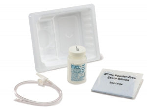 Graduated Suction Catheter Tray, 14FR, Chimney Valve, Sterile Saline, 24/cs (Continental US Only)