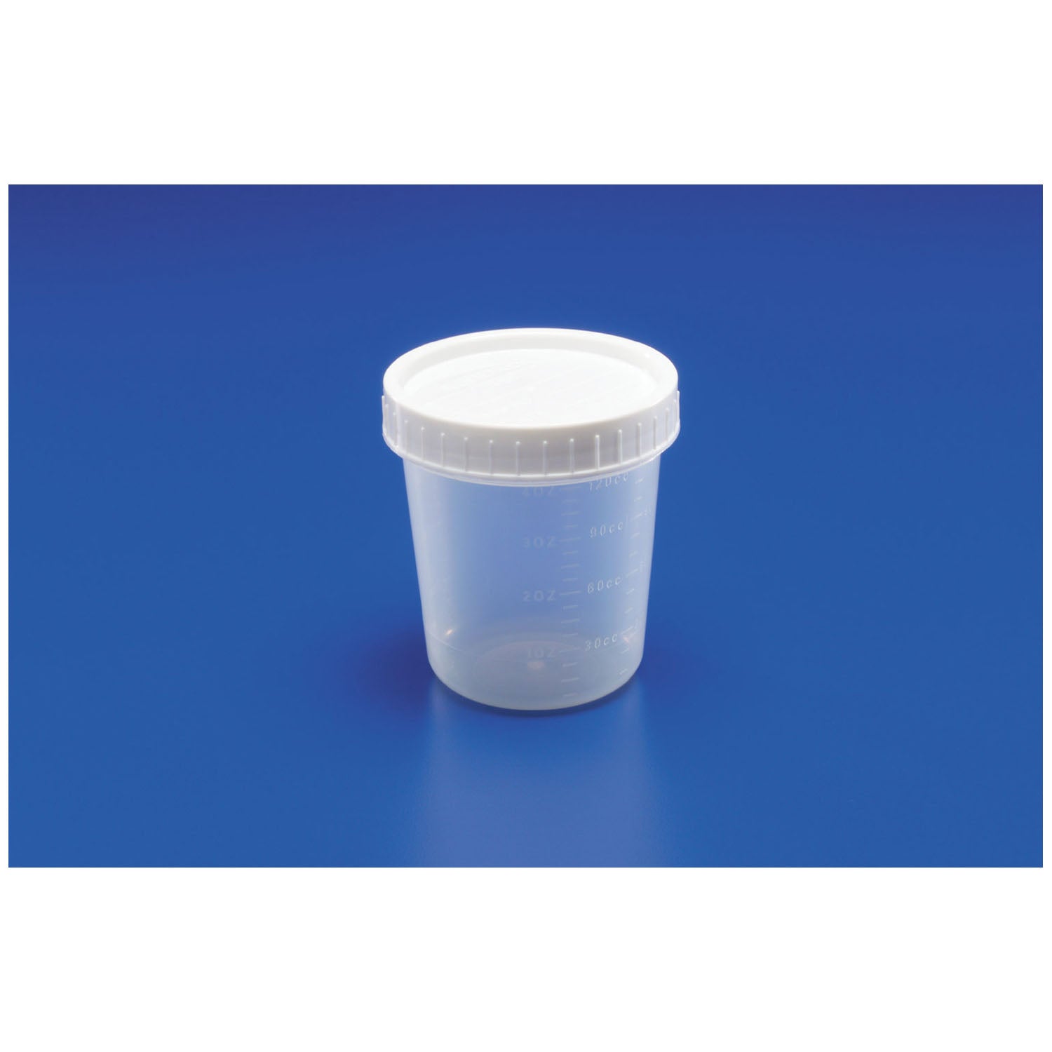 Specimen Container, 4_ oz, Graduated, Wide Mouth, Non-Sterile, No Caps, 500/cs
