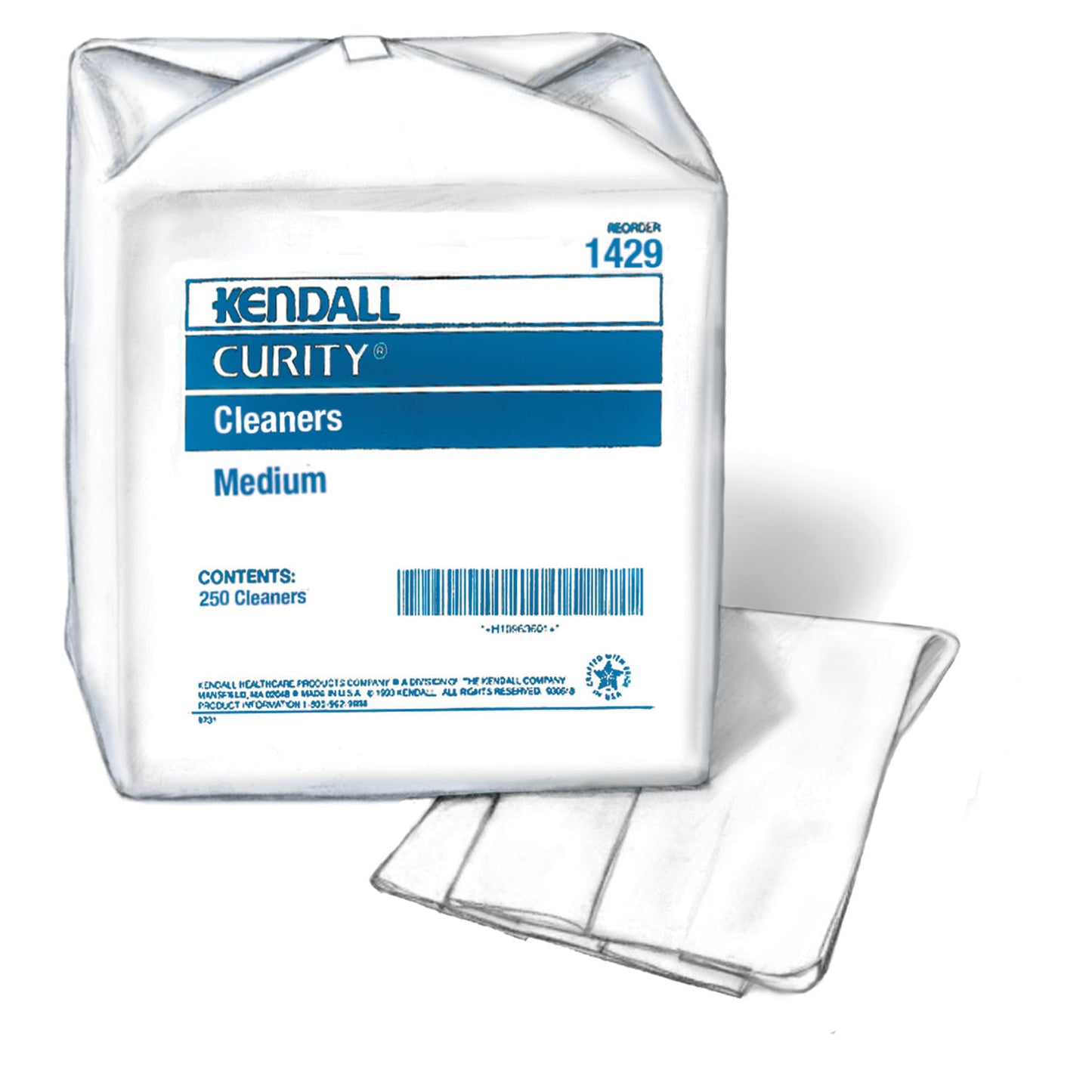 Cleaner Towel, Large, 13_" x 13_", 250/bg, 8 bg/cs (Continental US Only)