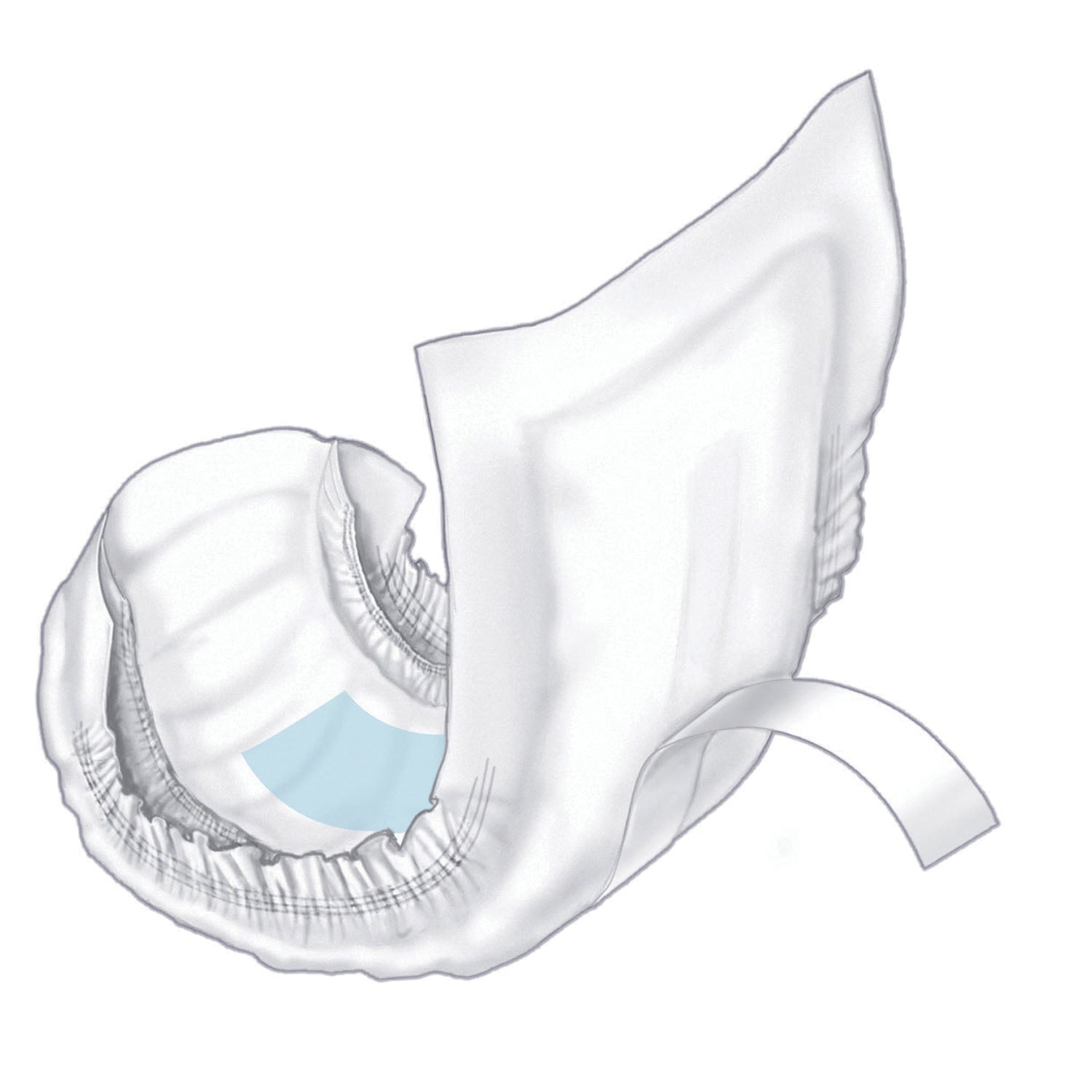 Undergarment Guard, Super Absorbency, 6_" x 13", 14/bg, 6 bg/cs