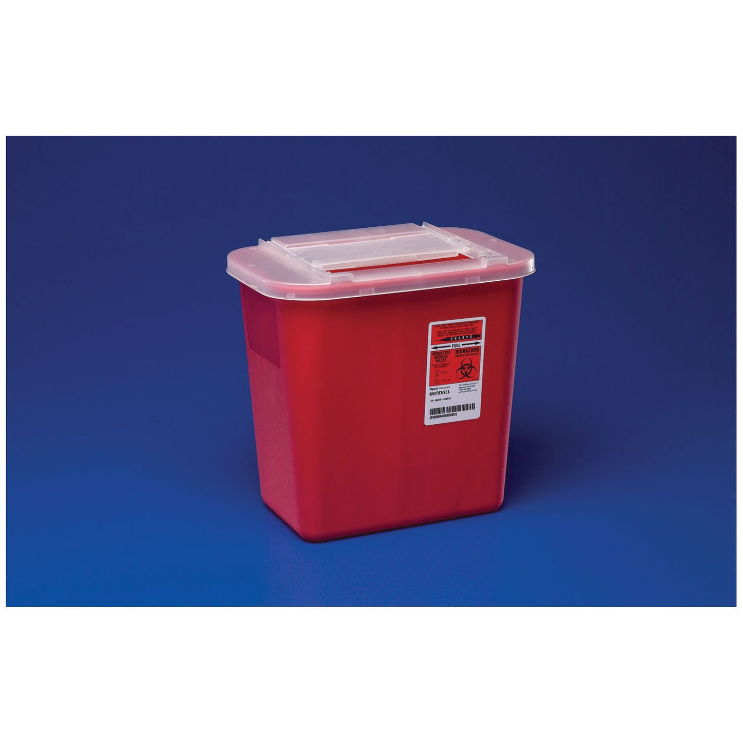 Container, 2 Gal, Red, Clear Lid, 10.1"H x 7_"D x 8_"W, 20/cs (28 cs/plt) (020583) (Continental US Only)