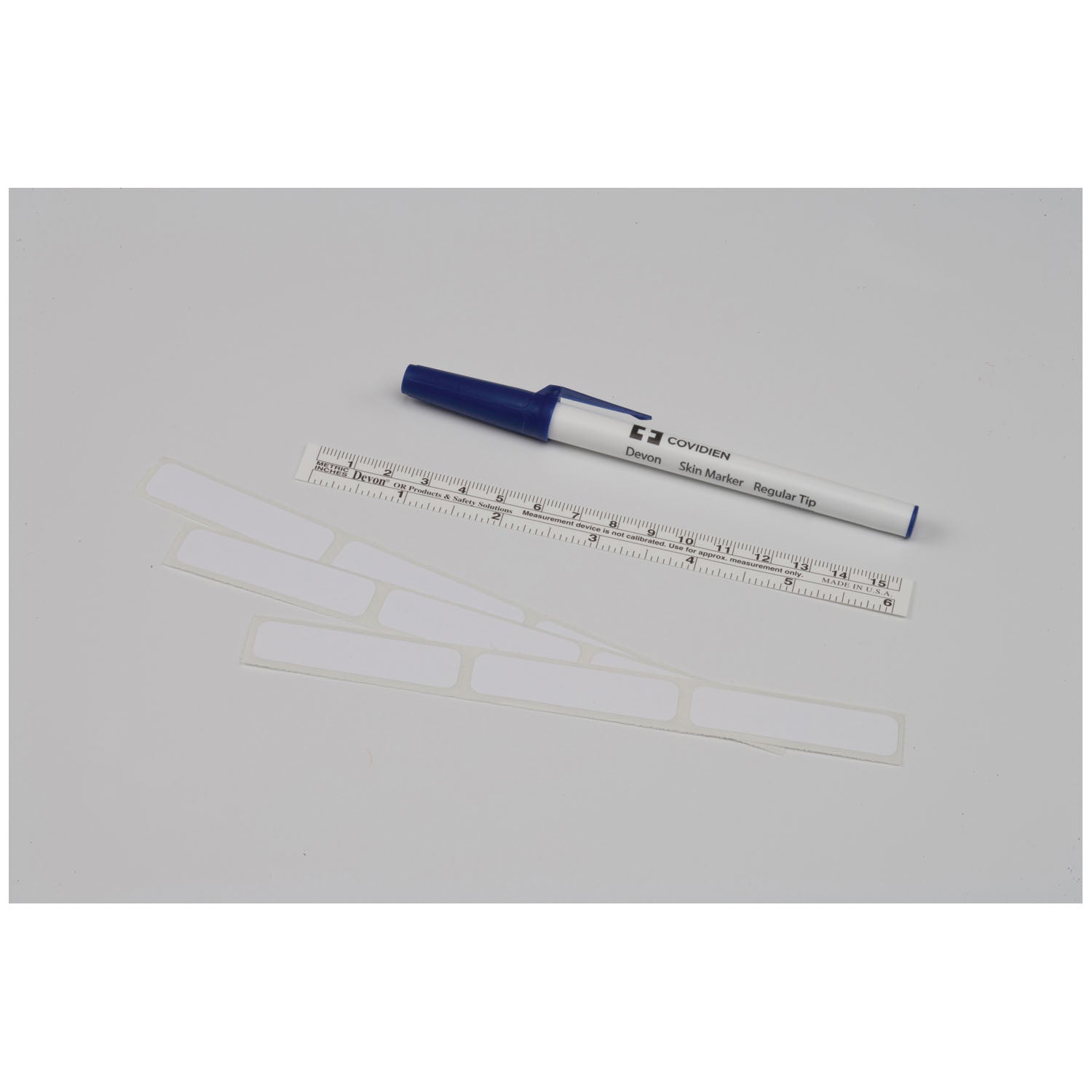 Surgical Skin Marker 160-RL, Regular Tip, Labels & Flexible Ruler, 25/bx, 4 bx/cs (Continental US Only)