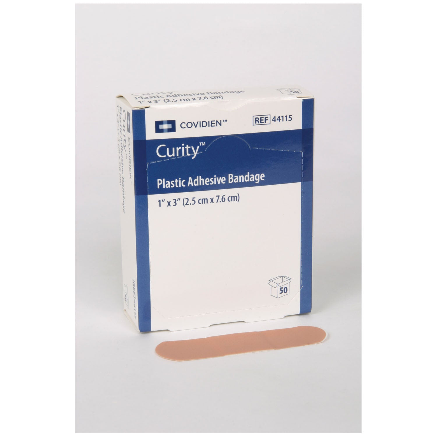Adhesive Bandage,1" x 3", Plastic, 50/bx, 72 bx/cs (45 cs/plt) (Continental US Only)
