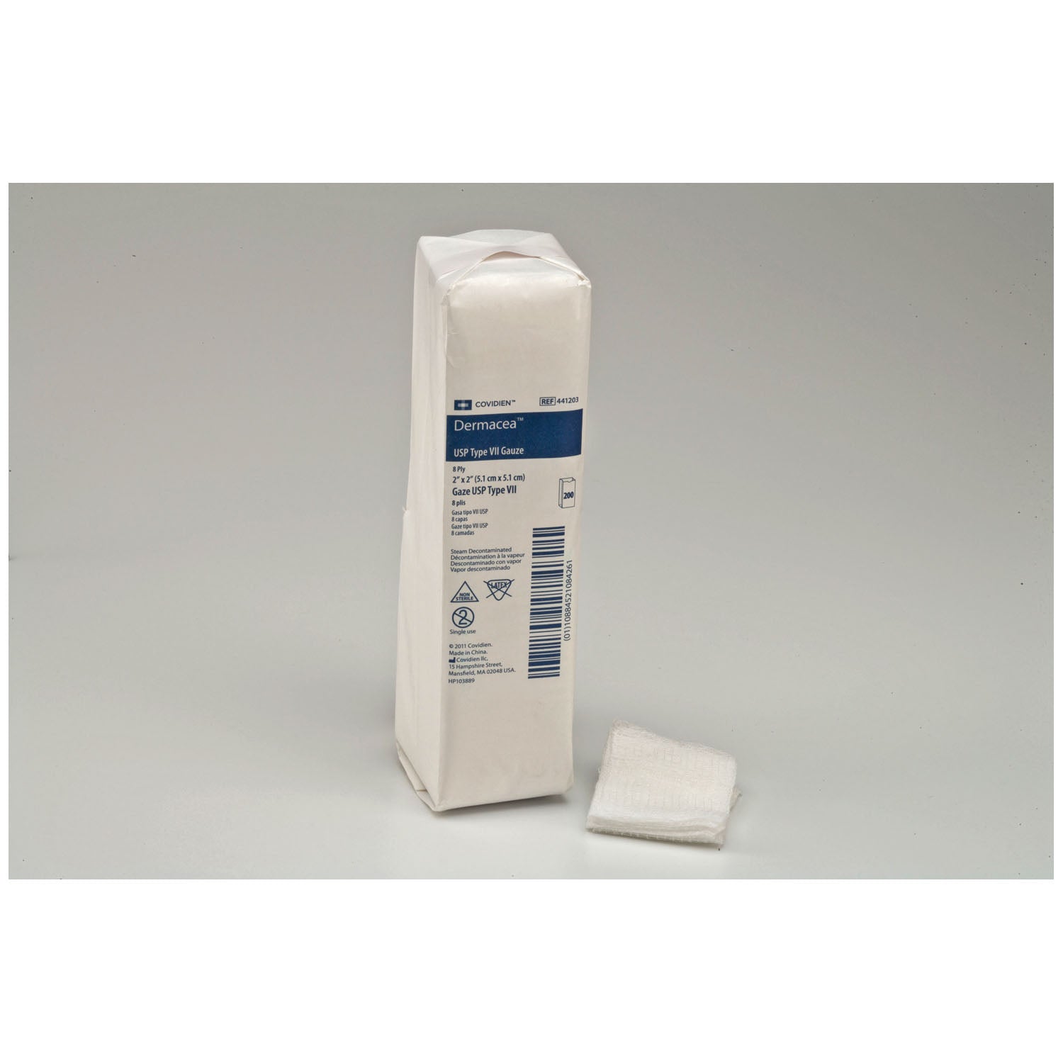 Gauze Sponge, 4" x 4", 12-Ply, Sterile, 10/pch, 128 pch/cs (Continental US Only)