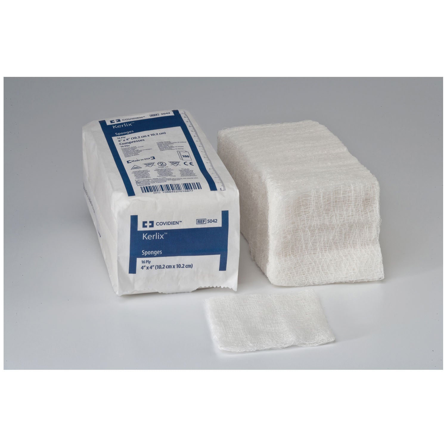 Kerlix Sponge, 4" x 4", Sterile 10's, 16-Ply, 1280/cs (Continental US Only)