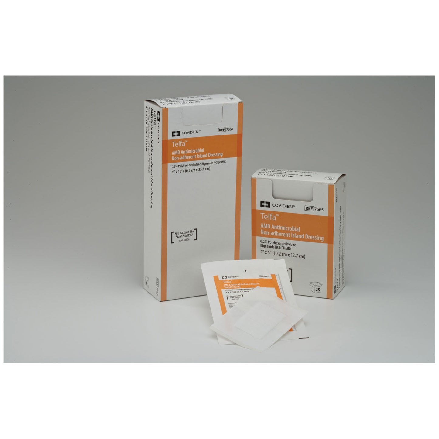 Non-Adherent Dressing, 3" x 8", Sterile 1s in Peel Back Package, 50/tray, 12 tray/cs (Continental US Only)
