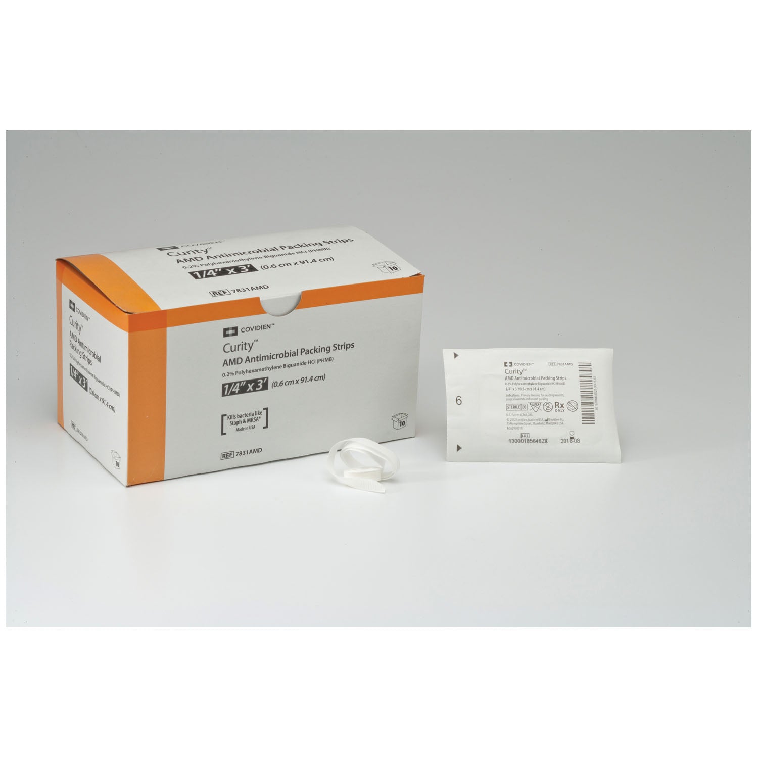 Packing Strips, _" x 1 yd, Sterile 1s in Peel Back Package, 10/bx, 5 bx/cs (Continental US Only)