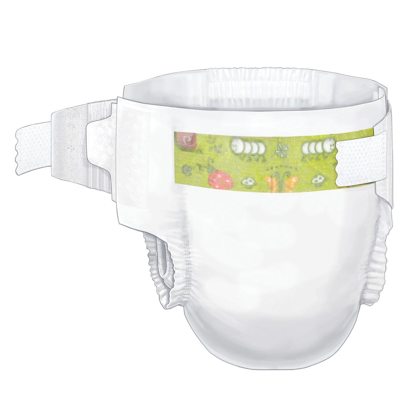 Baby Diaper, Size 6, XX-Large (35+ lbs), 18/bg, 8 bg/cs (Continental US Only)