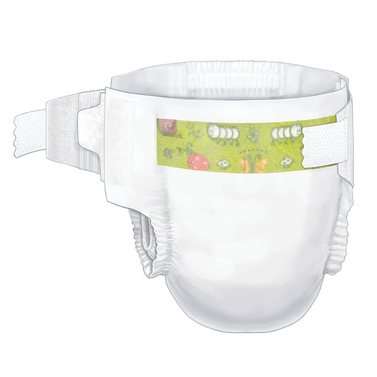 Baby Diaper, Size 2 Small/ Medium (12-18 lbs), 34/bg, 8 bg/cs (Continental US Only)