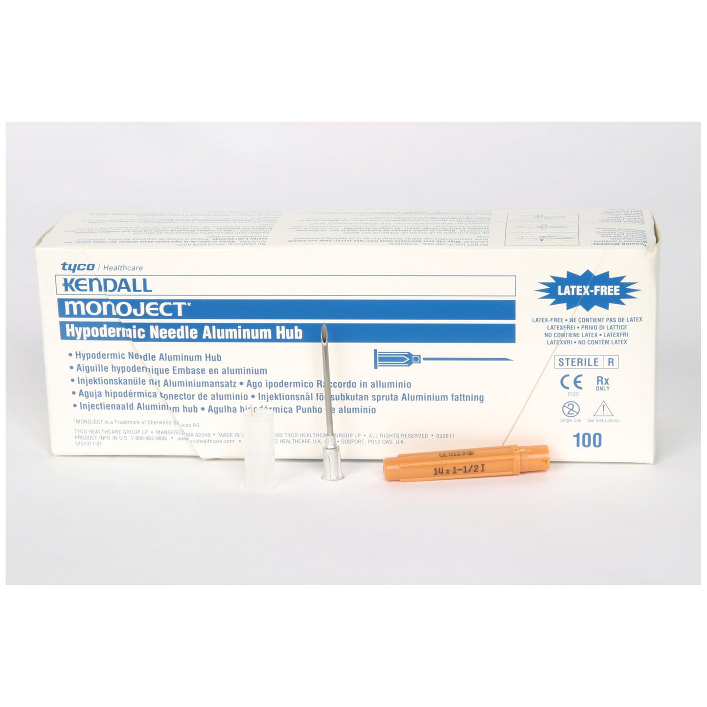 Hypo Needle, 14G x 1_", 100/bx, 10 bx/cs (Continental US Only)