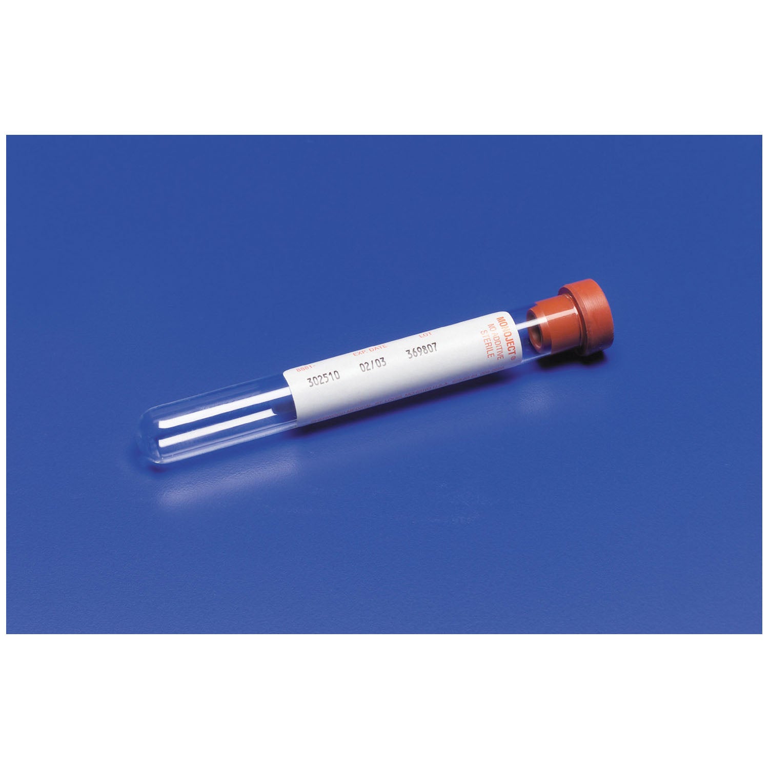 Standard Blood Collection Tube, 16 x 100, 10mL, Silicone Coated Stopper, 1000/cs (Continental US Only)