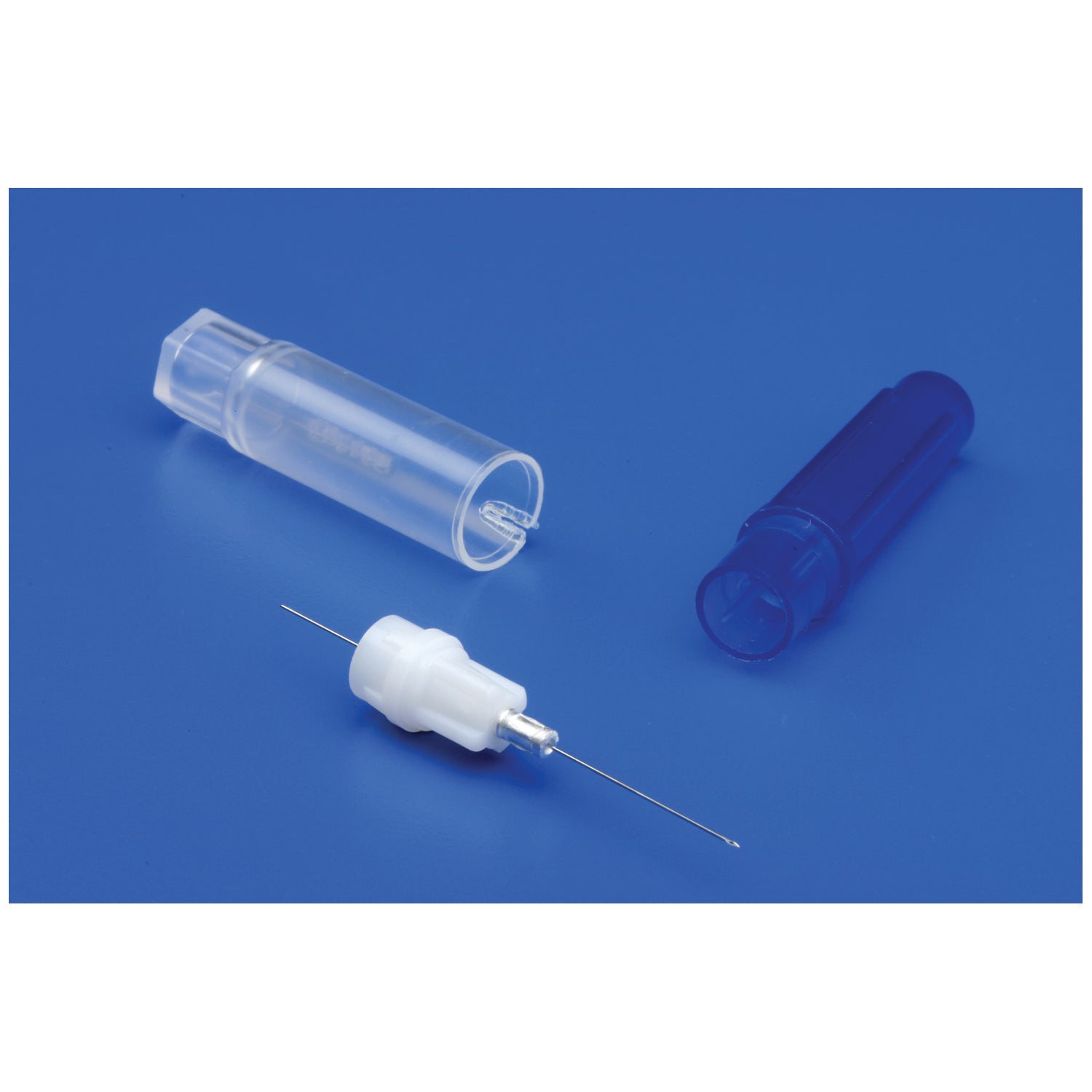 Plastic Hub Dental Needle, 30G X-Short, _" (11mm), Blue, White Cap, Sterile, 100/bx, 10 bx/cs (Continental US Only)