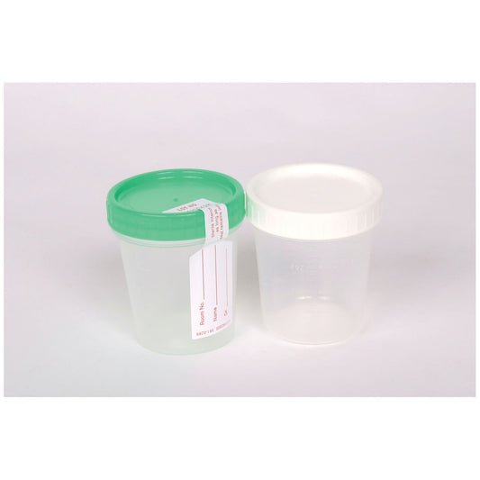 Specimen Container, 8 oz, Snap On Lid, Non-Sterile, 100/cs (Continental US Only)