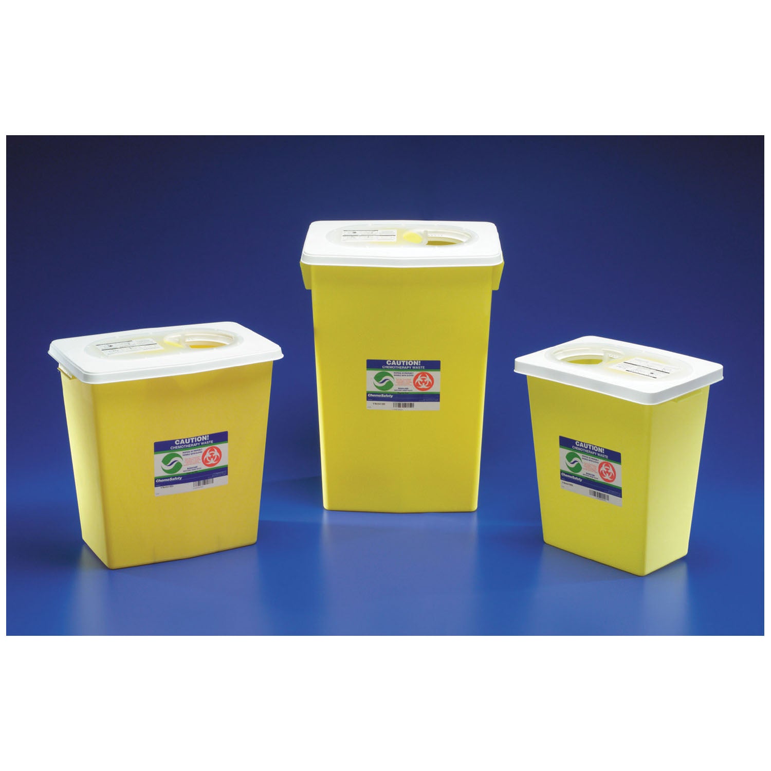 Sharps Container, 12 Gal, Yellow, Sliding Lid, 6" Round Opening, 18_"H x 12_"D x 18_"W, 10/cs (Continental US Only)