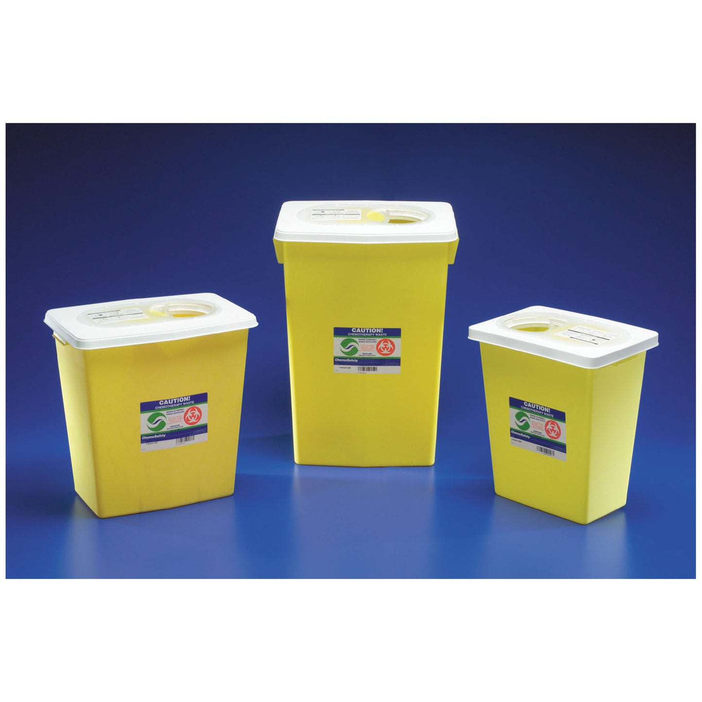 Sharps Container, 8 Gal, Yellow, Sliding Lid, 6" Round Opening, 17_"H x 11"D x 15_"W, 10/cs (Continental US Only)