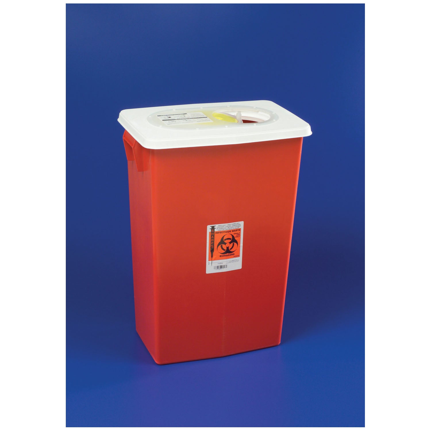 Container, 8 Gal Red, Sealing Gasket Slide Lid, 10/cs (Continental US Only)