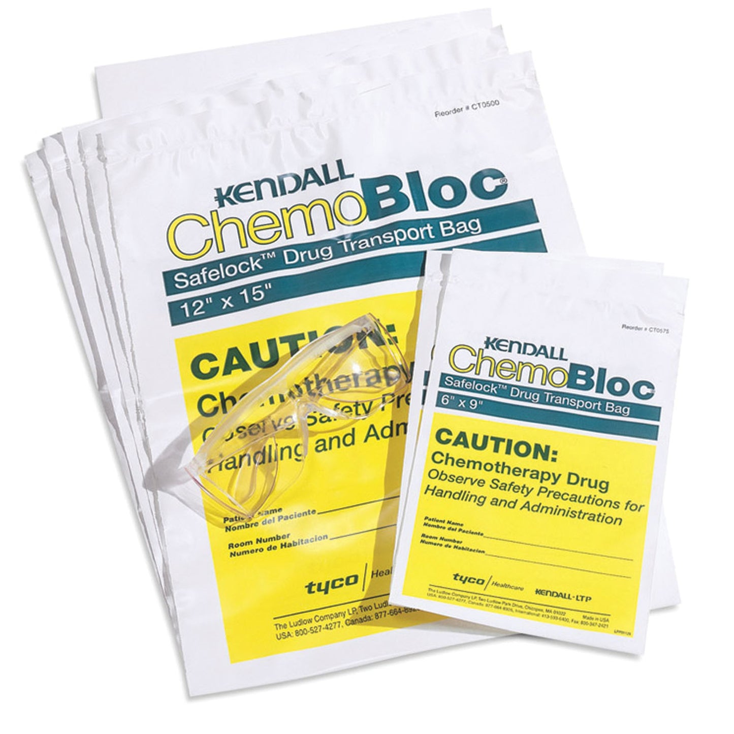 Chemo Drug Transport Bag, 6" x 9", 200/cs (Continental US Only)