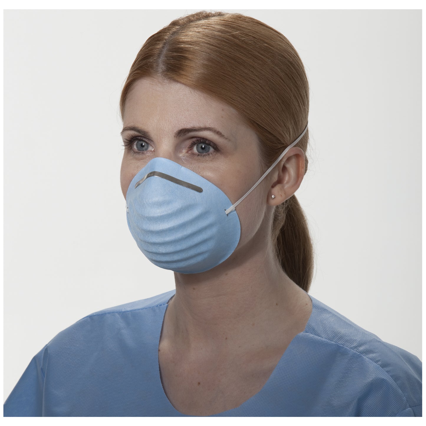 Standard Cone Mask, Headband, Blue, 50/pkg, 6 pkg/cs (US Only) 