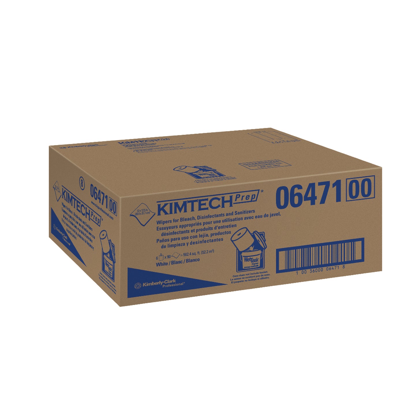 Wipers For Disinfectants, Sanitizers & Bleach, White, Bucketless, 90 wipers/roll, 6 rl/cs (Products cannot be sold on Amazon.com or any other 3rd party site) (US Only)