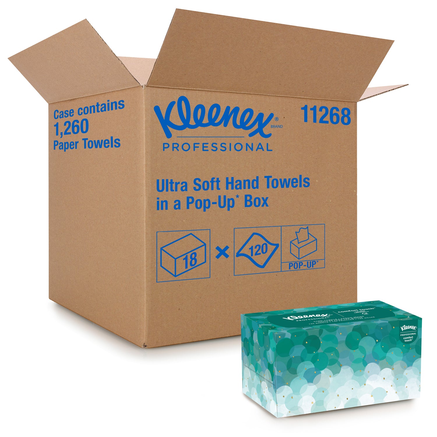 Hand Towel, Pop-Up Box, White 1-Ply, 9" x 10_", 70 sheet/bx, 18 bx/cs (Products cannot be sold on Amazon.com or any other 3rd party site) (US Only)