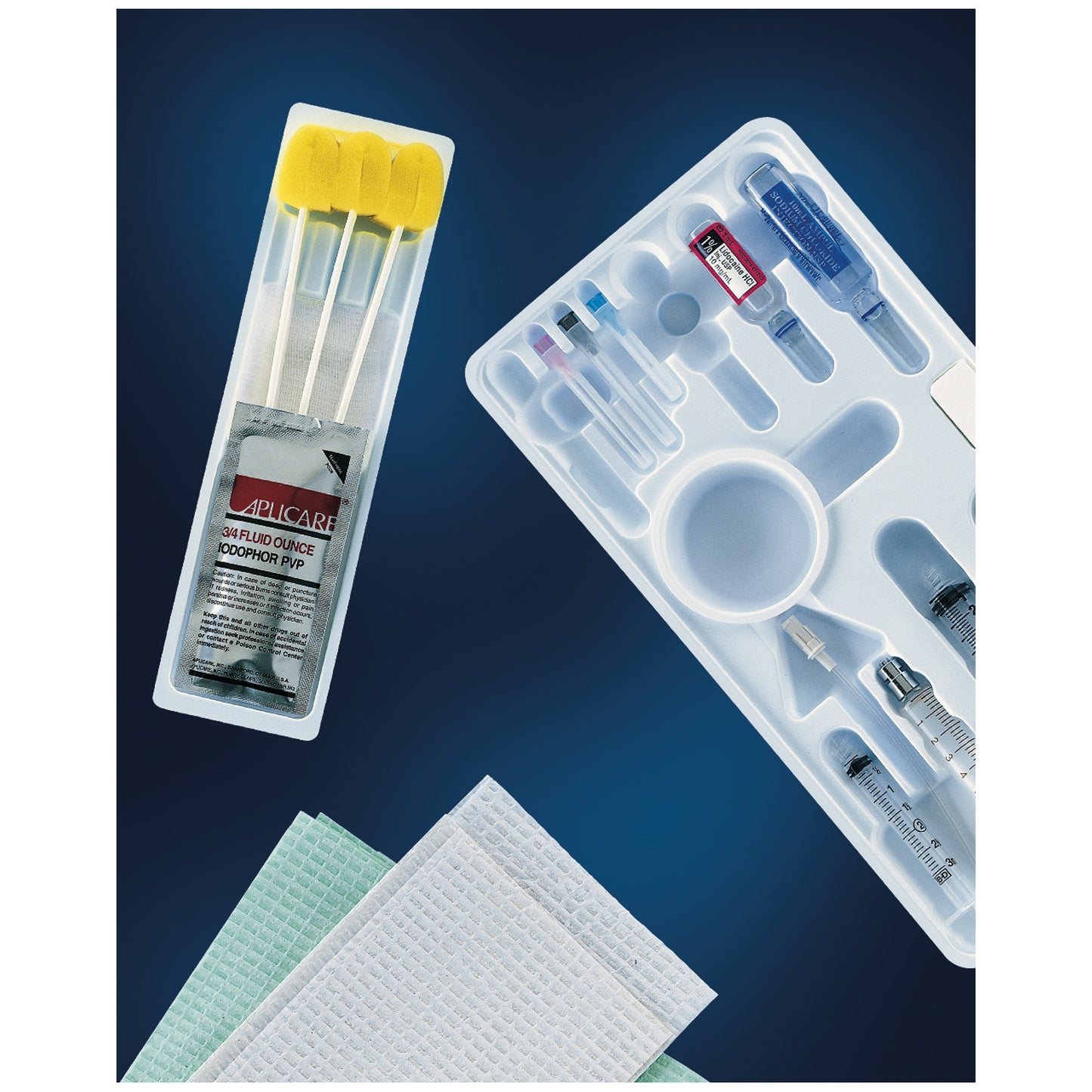 Tray Includes: Povidone Iodine, 18G x 1_", 25G x 1_" Needle, (3) Prep Stick, 3CC, 5CC, 7CC, 10CC Plastic Syringe L/L, 17" x 19" White Towel, Sodium Chloride, 24" x 32" Drape, Lidocaine HCL Injection USP 1% 5mL, 19.5" x 28" Blotting Towel Blue, 22" x 28" Drape Fenestrated, 6" Minibore Extension Line with Rotator, (3) Gauze Pad 3" x 3", 30" x 30" CSR Wrap, (Rx) 10/cs (Item is Non-Returnable) (US Only, Excluding IN and ND) (Authorized Distributor Sub-Agreement Required - See Manufacturer Details Page)