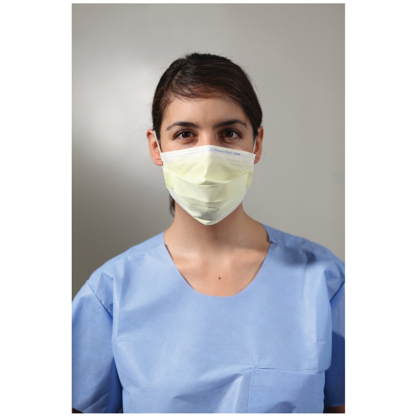 KC100 Procedure Mask, ASTM Level 1, Earloops, Yellow, 50/bx, 10 bx/cs (US Only)