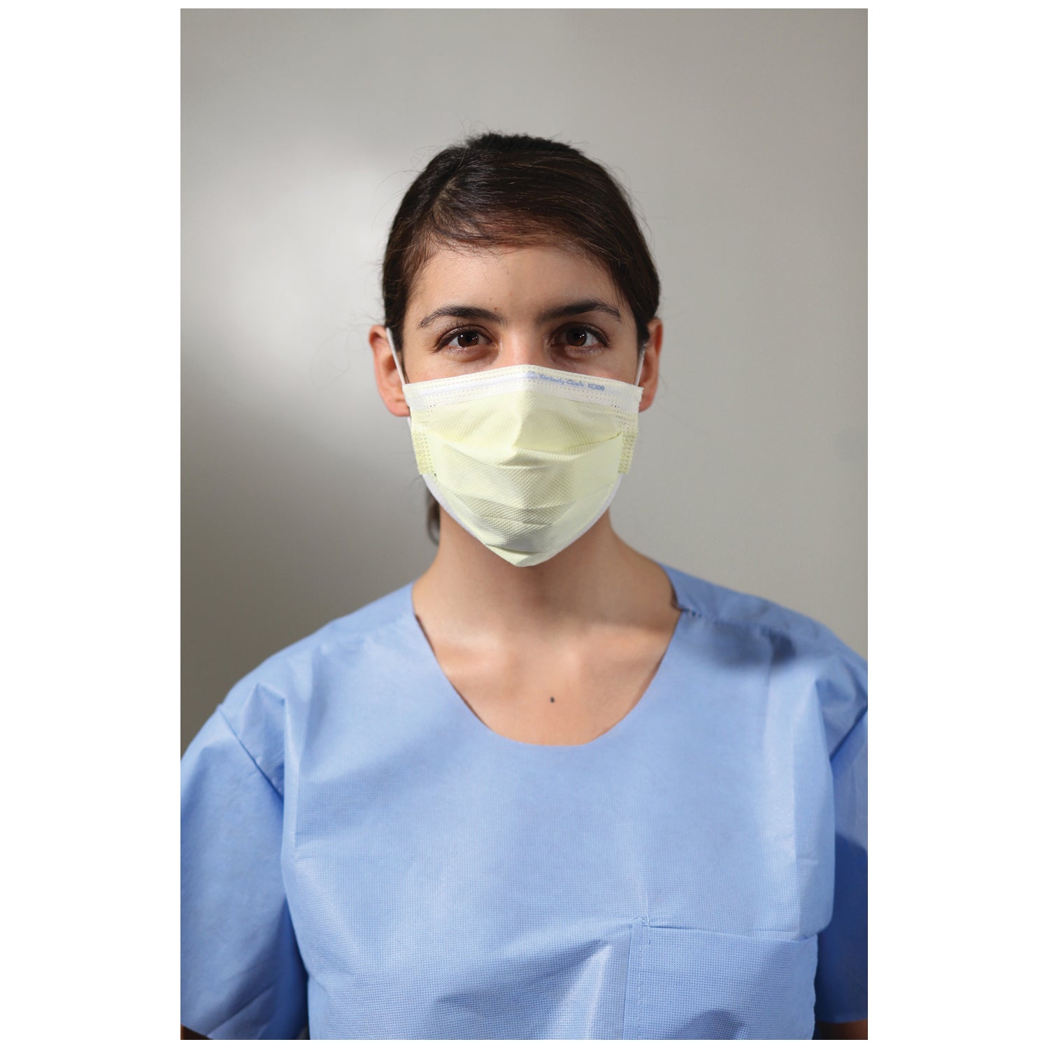 KC100 Procedure Mask, ASTM Level 1, Earloops, Yellow, 50/bx, 10 bx/cs (US Only)