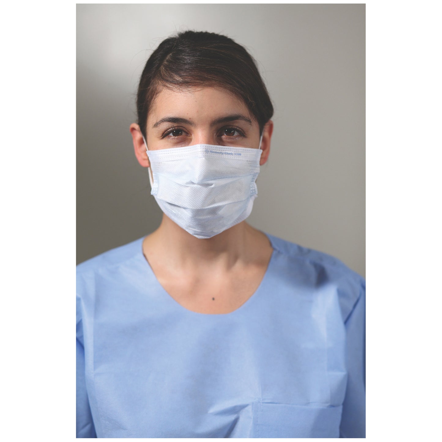 KC100 Procedure Mask, ASTM Level 1, Earloops, Blue, 50/bx, 10 bx/cs (US Only)