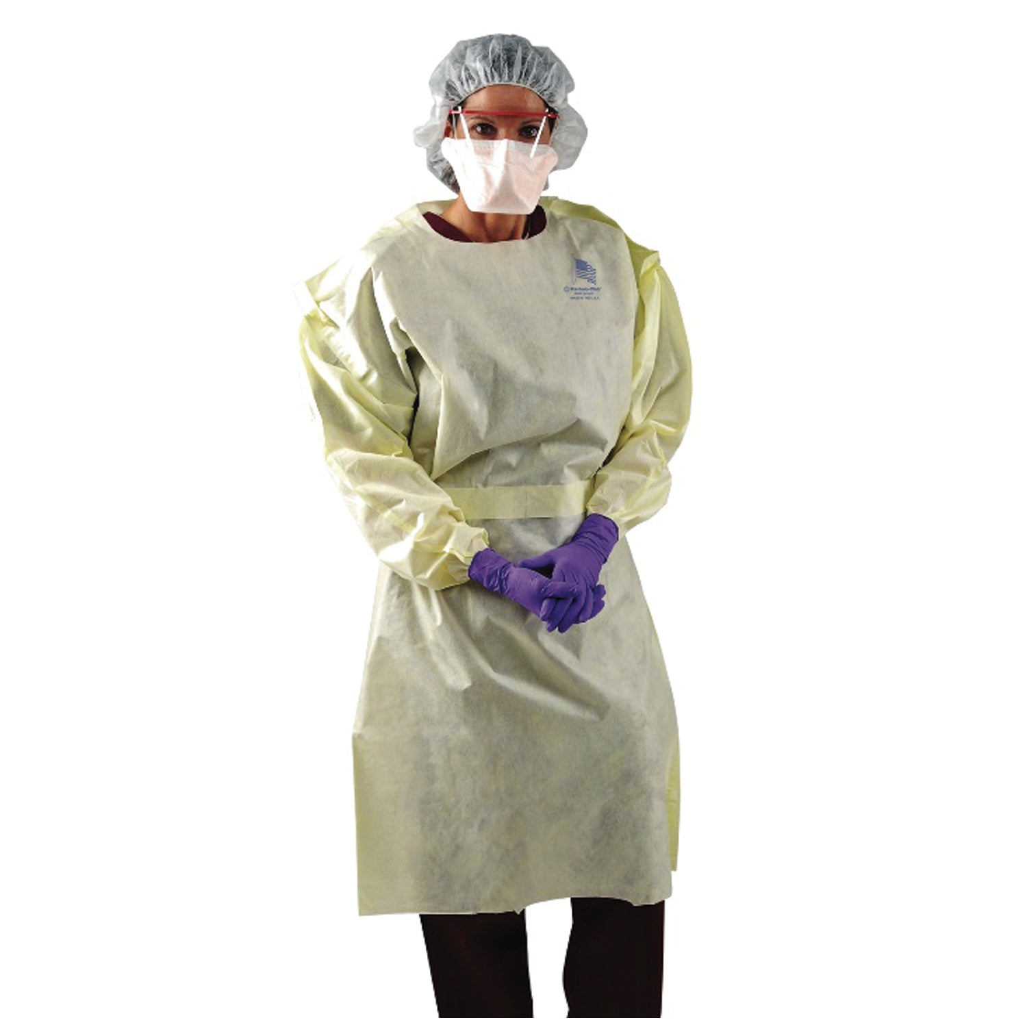 Gown, Isolation, Yellow, Universal, 100/cs