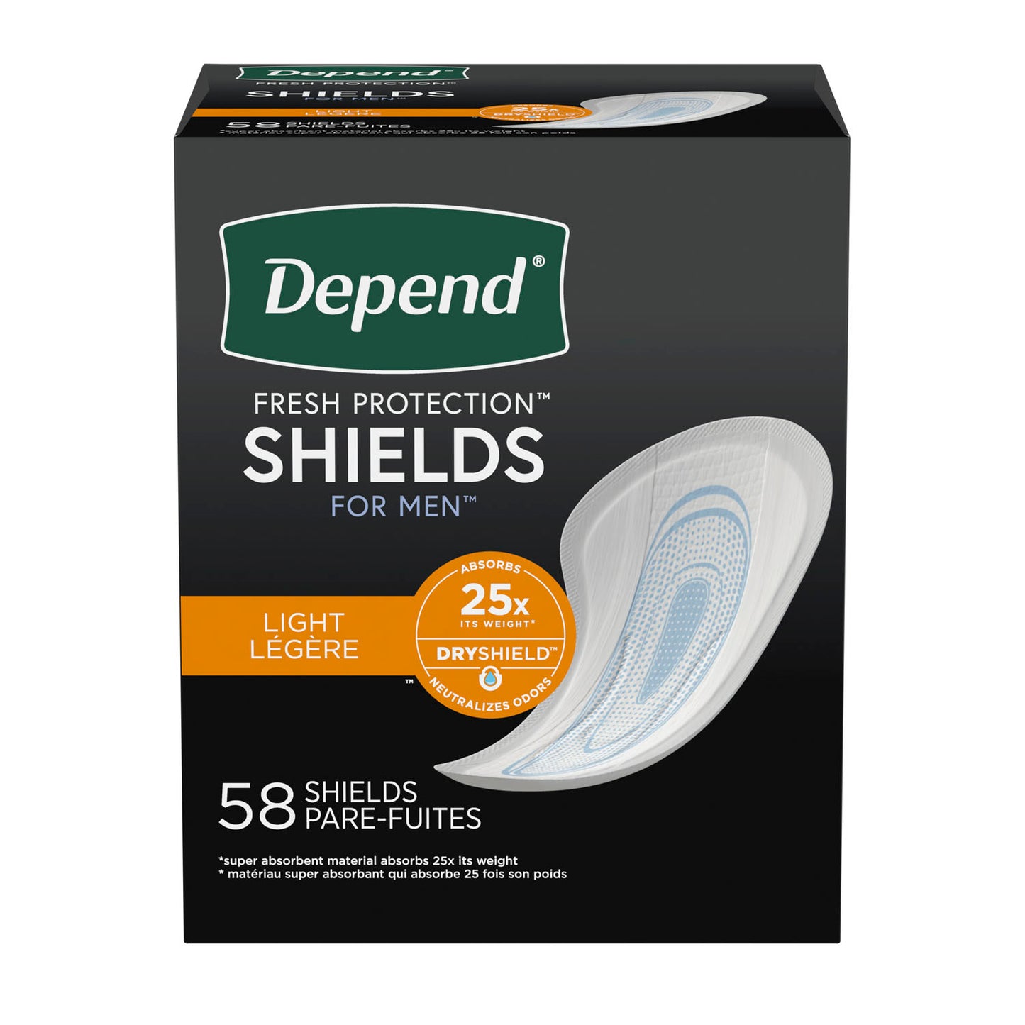 Undergarment, Shields For Men, 50/pk, 3 pk/cs