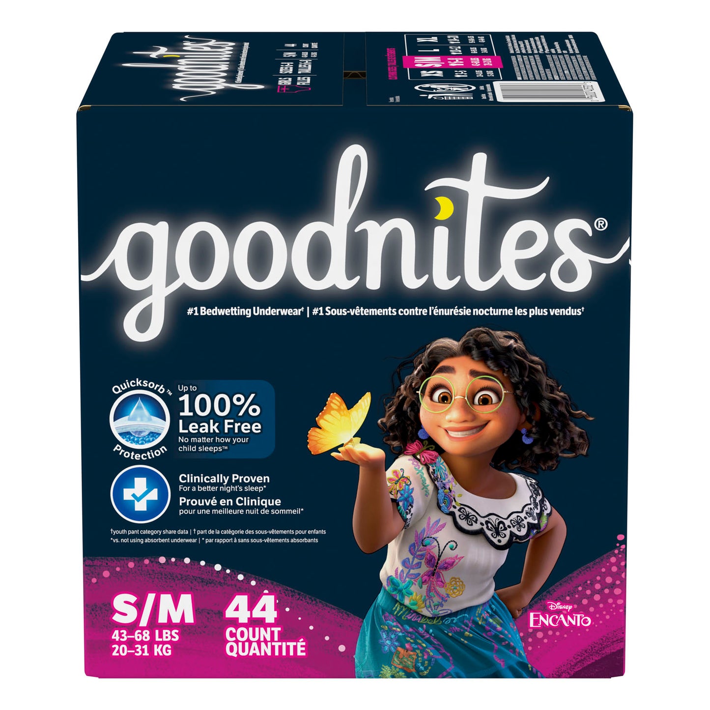 Youth Pants, Girl, Small/ Medium, Giga Pack, 44/pk 1 pk/cs