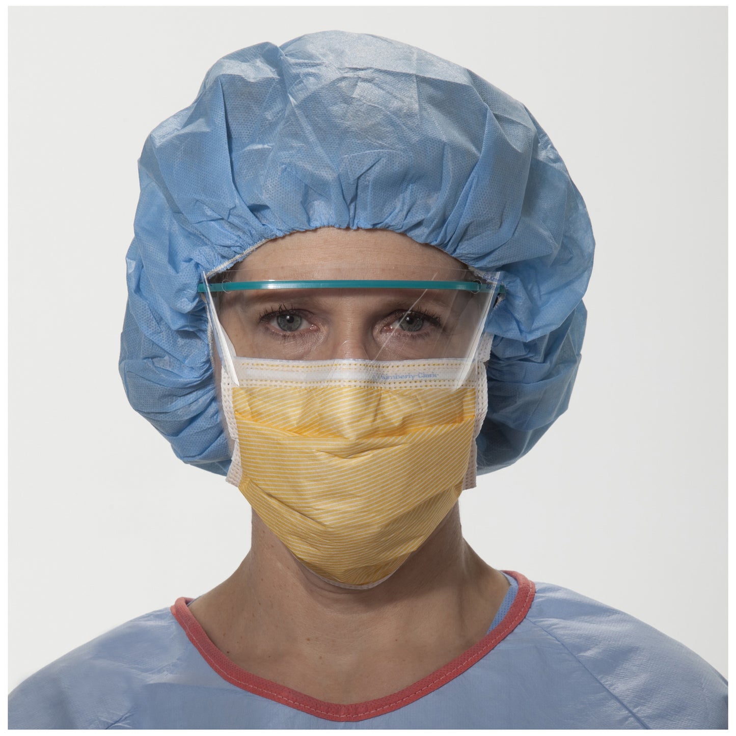 Fog-Free Surgical Mask, Splashguard Visor, Orange, 25/pkg, 4 pkg/cs (US Only)