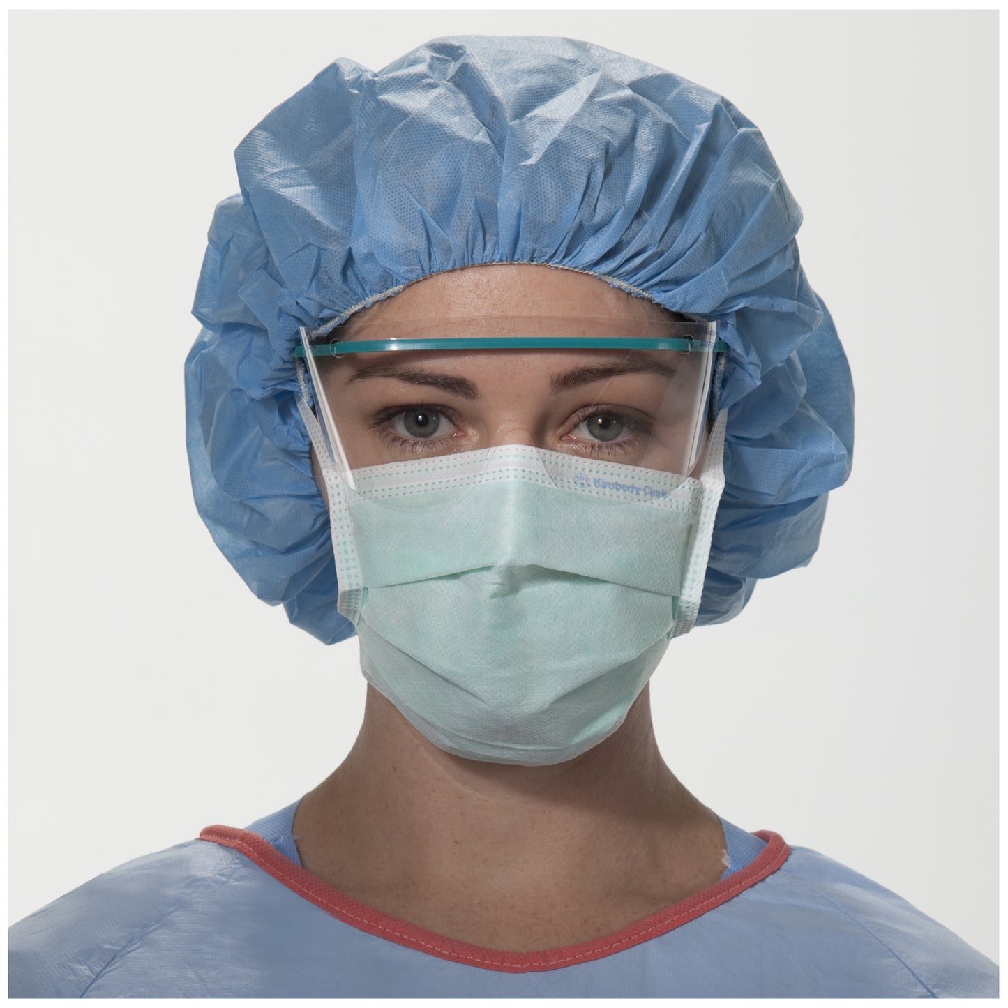 Anti-Fog Surgical Mask, DERMA-TOUCH Tape, Green, 50/pkg, 6 pkg/cs (US Only)