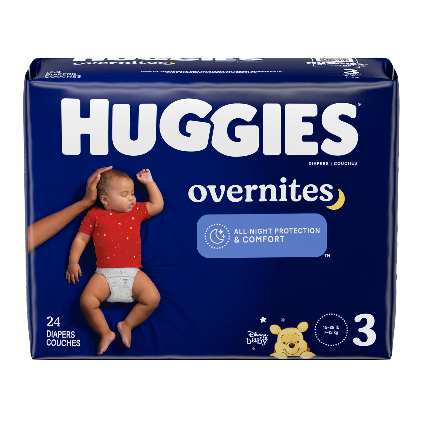 Overnites, Size 3, Jumbo Pack, 24/pk, 4 pk/cs