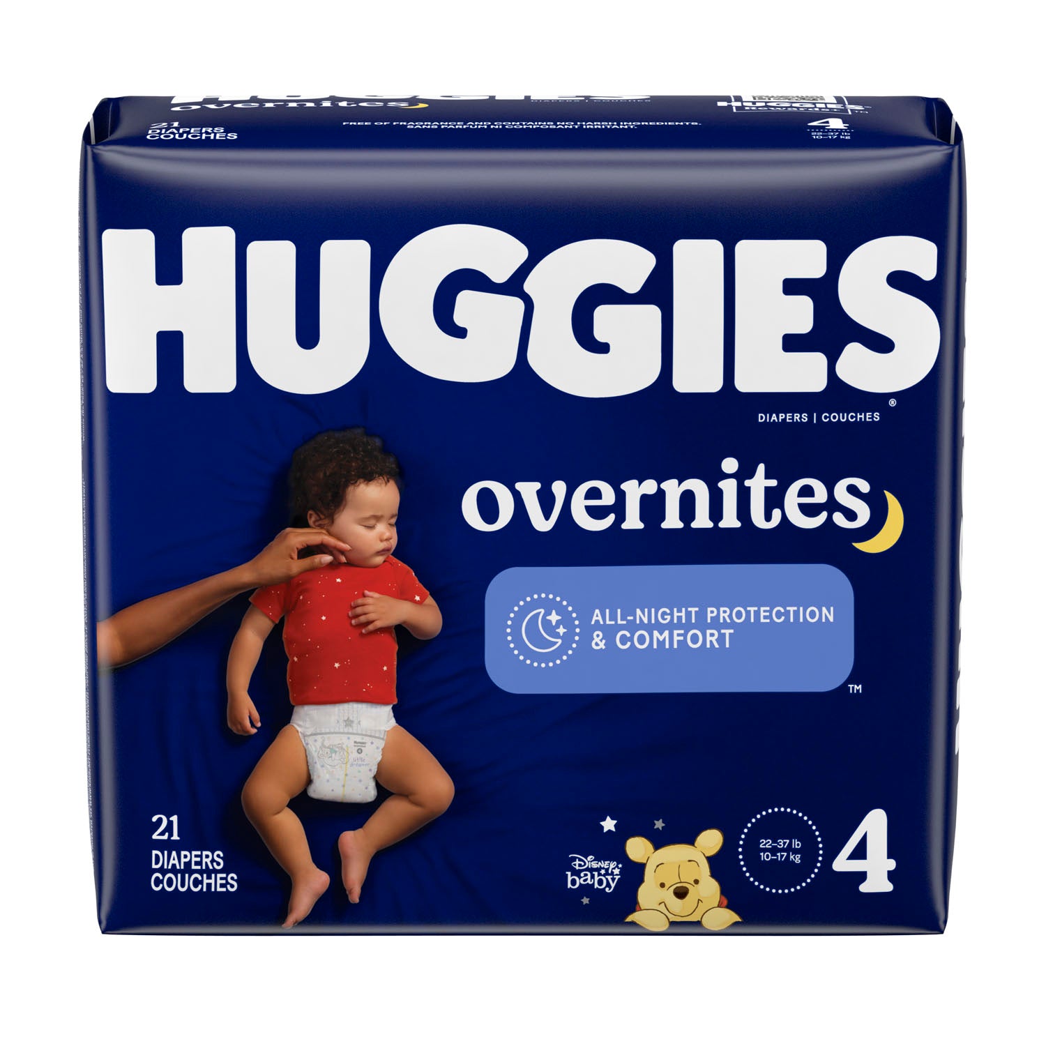 Overnites, Size 4, Jumbo Pack, 21/pk, 4 pk/cs