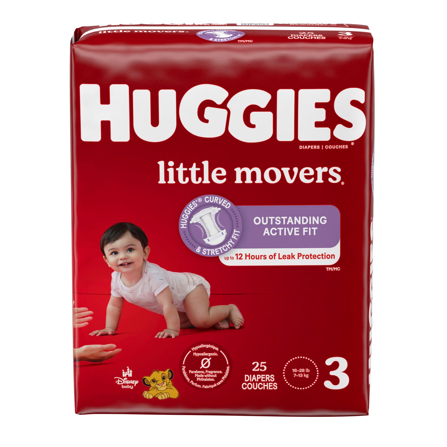 Little Movers, Size 3, Jumbo Pack, 25/pk, 4 pk/cs