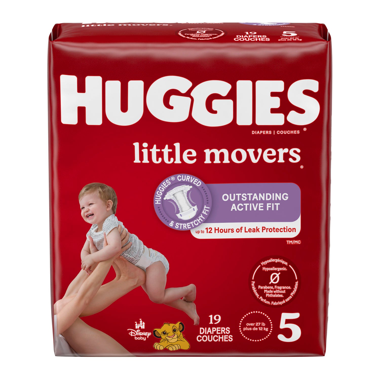 Little Movers, Size 5, Jumbo Pack, 19/pk, 4 pk/cs