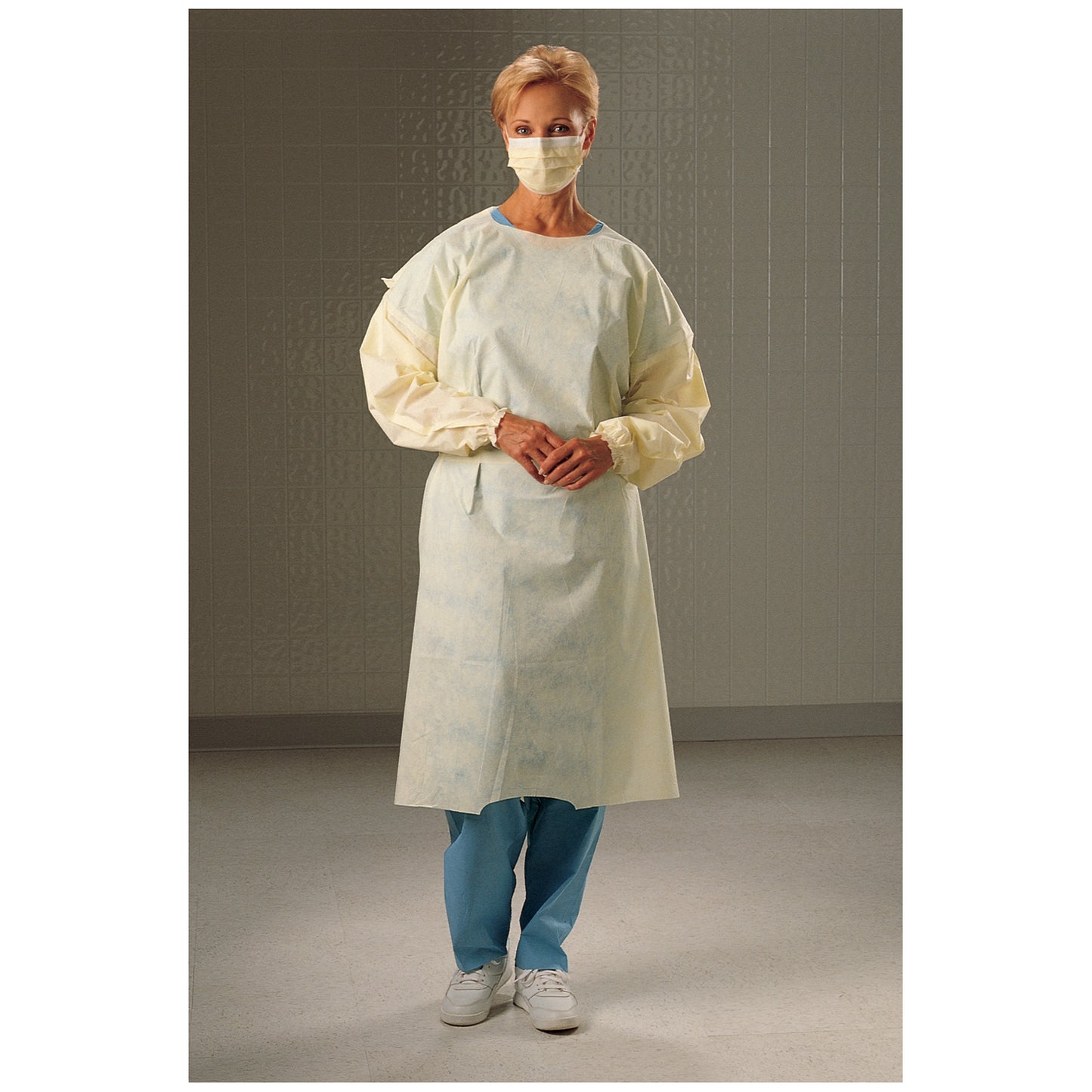 Cover Gown, Yellow, X-Large, 100/cs (US Only)