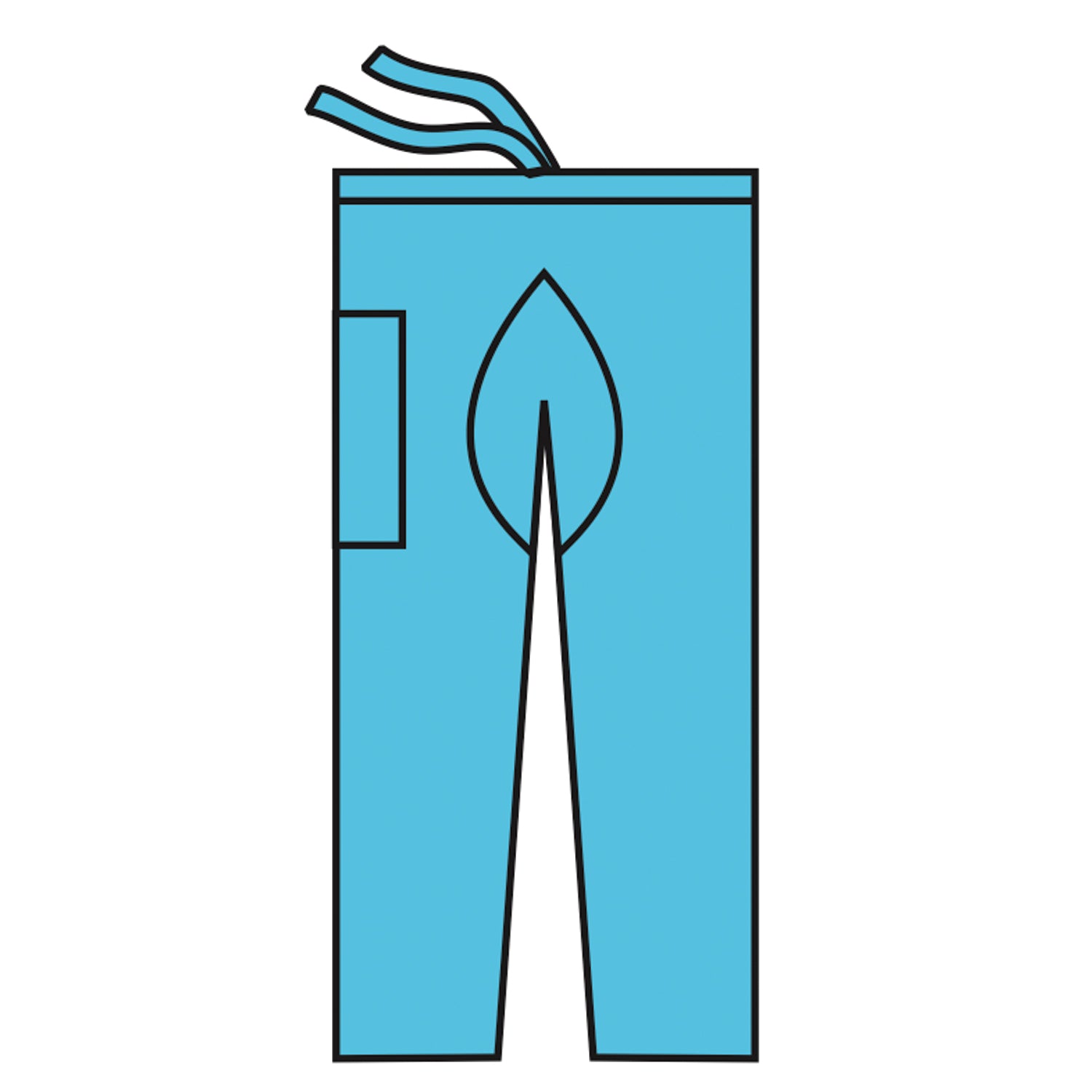 Scrub Pants, Blue, Large, 48/cs (US Only)