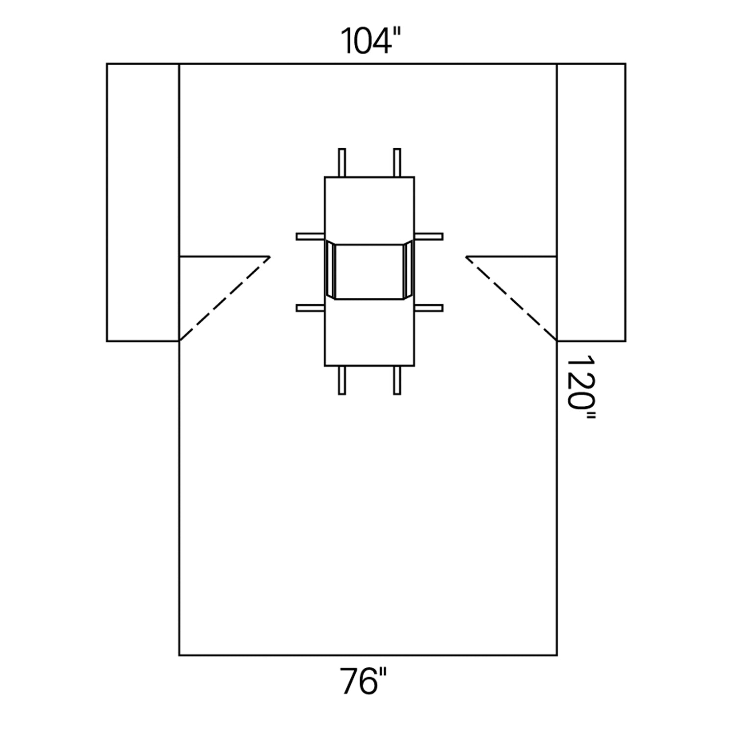 Laparoscopic/ Cholecystectomy Drape, 104" x 76" x 120", 12/cs (US Only)