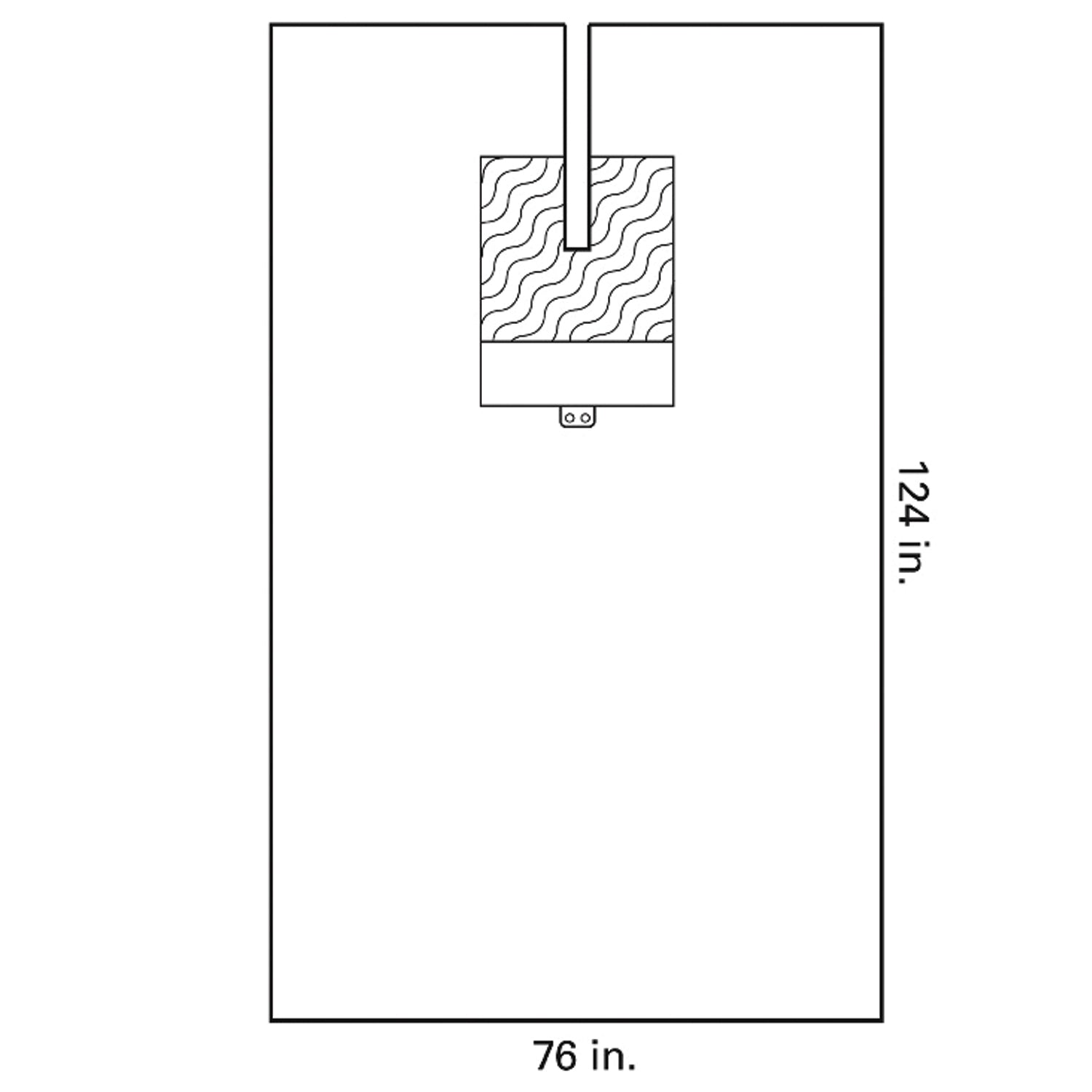EENT Split Drape, Sterile, 3" x 23" Split, Control Fabric Reinforcement, Tube Holders, 76" x 124", 18/cs (US Only)