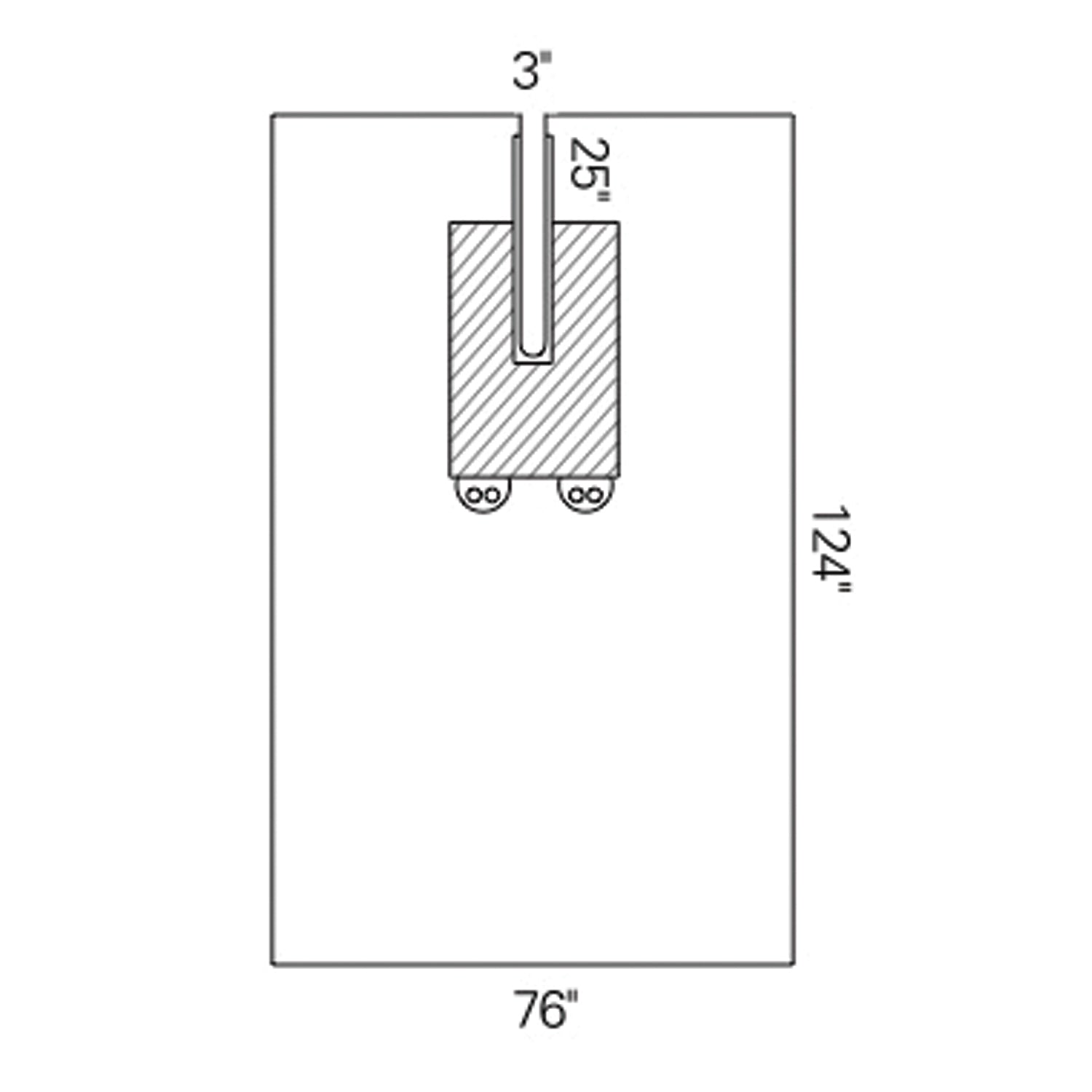 Drape, Split, EENT, 76" x 124", Sterile, 10/cs (US Only)