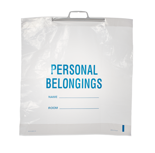 Belongings Bag, 19" x 18" x 4", Rigid Handle, 200/cs (DROP SHIP ONLY)