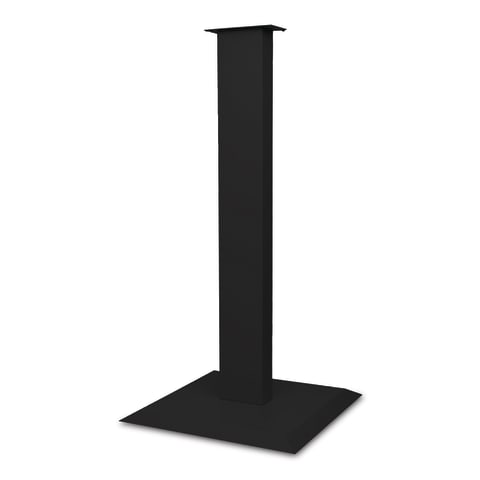 Floor Stand, Holds Variety of Respiratory Hygiene Stations, Assembly Hardware Included, Black Powder Coated Steel