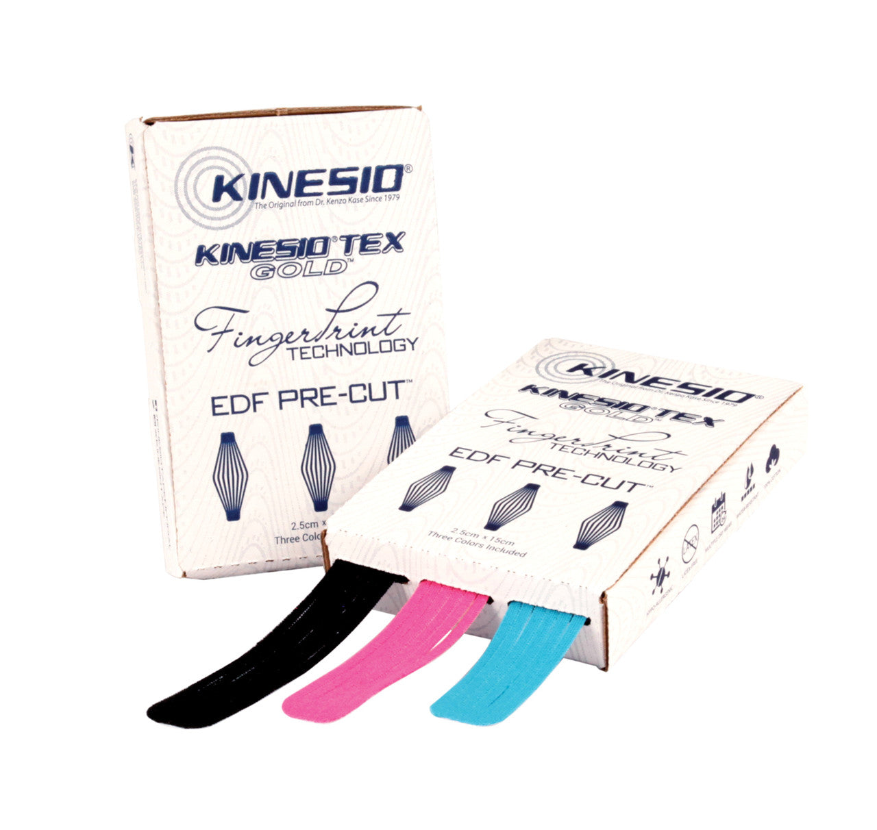 Kinesio Tex Gold EDF Pre-Cut Tape, 2.5 cm x1.5 cm, 60 strips/dispenser box 10 bx/carton