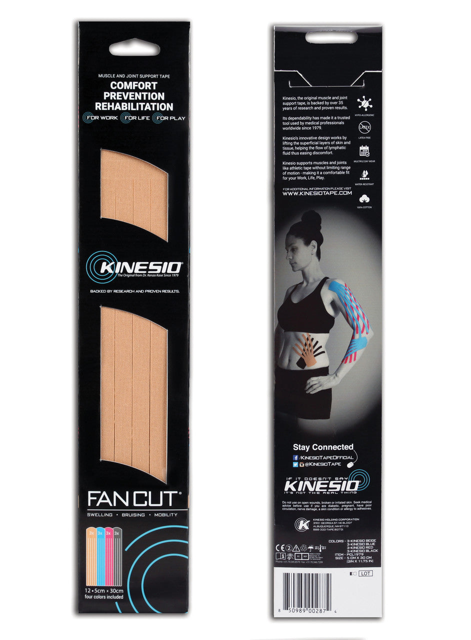 Fan Cuts Tape, 2" Wide with Five Separate Tape Tails 12" Long, Package Contains Twelve Strips, Assorted Colors 10 pk/ctn