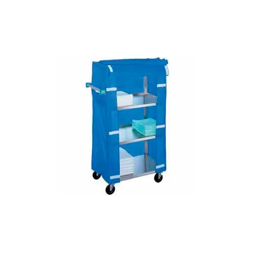 Cart & Cover, 22_"W x 36 3/8"L x 45_"H, 4 Shelves, 5" Casters, 2 Swivel/ 2 Fixed
