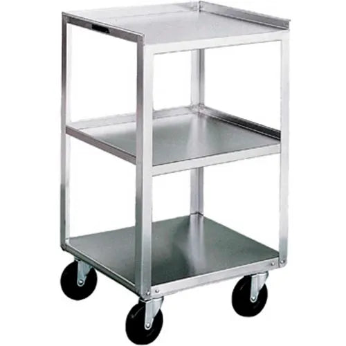 Equipment Stand, No Drawers, 3 Shelves, 16_" x 18_" x 31"H, (4) 4" Swivel Casters, Stainless Steel, 500 lb Capacity (DROP SHIP ONLY)
