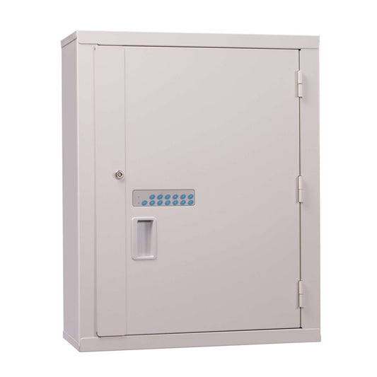 High Security Cabinet, Proximity Reader, 3 Fixed Shelves, 22" x 4_" x 18", Beige (DROP SHIP ONLY)